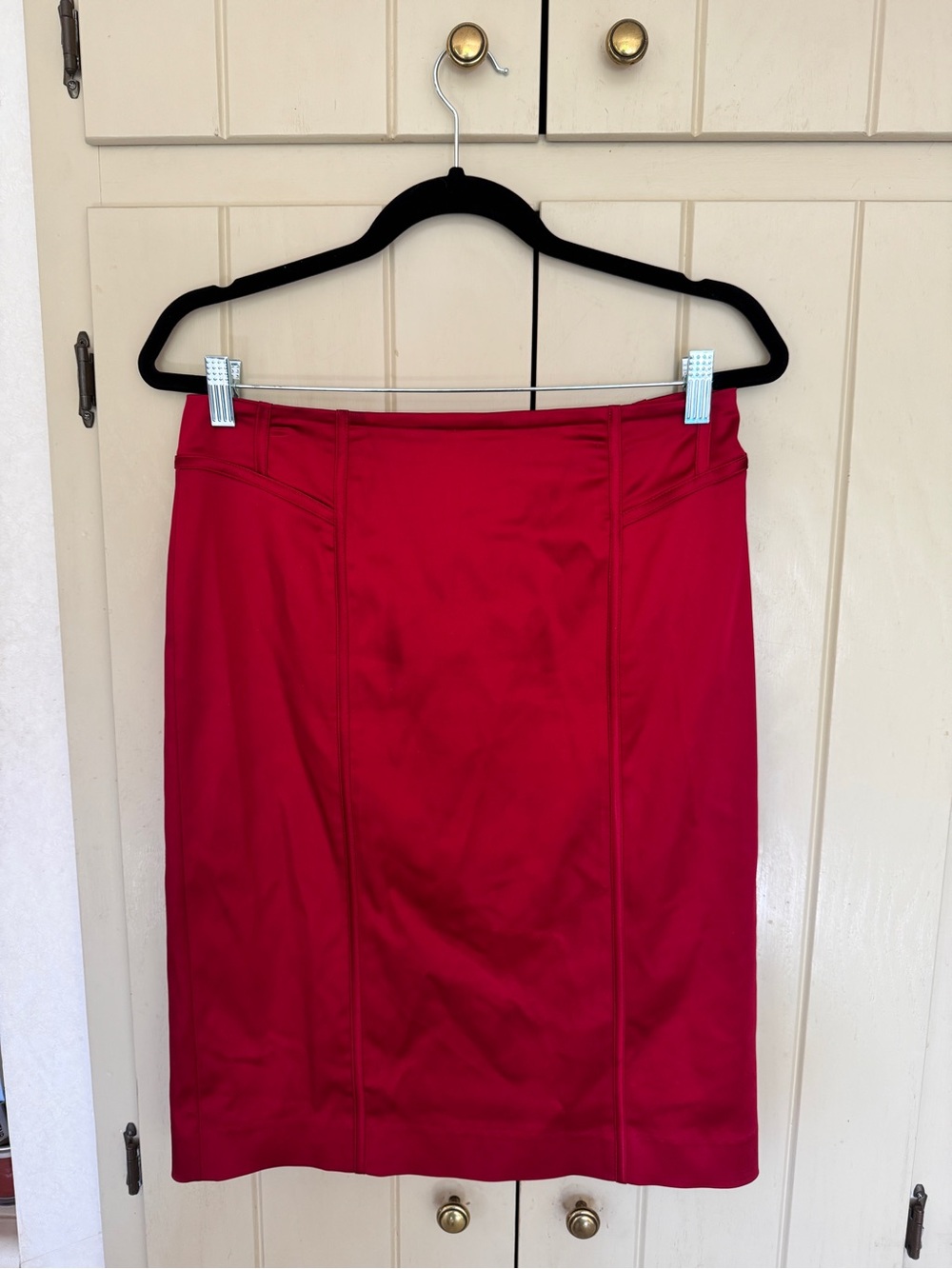White House Black Market Red Pencil Skirt